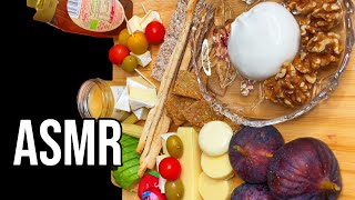 ASMR MUKBANG  CHEESE BOARD BURRATA BRIE FIGS AVOCADO WITH HONEY [upl. by Ayerf499]