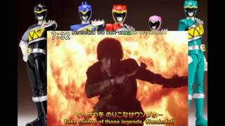 Zyuden Sentai Kyoryger show version theme English subbed [upl. by Aloise3]