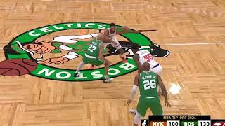 Celtics vs Knicks full highlights🔥🔥🚒💨 [upl. by Ahsiakal448]