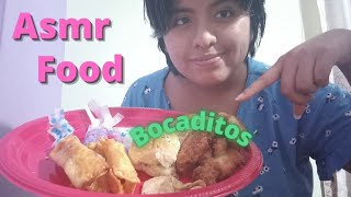 Asmr Food comiendo Bocaditos de una Fiesta [upl. by Dijam]