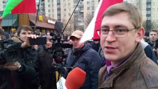 RUSSIAN JOURNALIST ATTACKED IN MINSK 15032017 [upl. by Fronia]