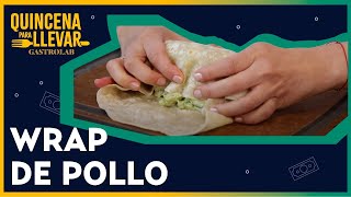 Receta para hacer un Wrap de ensalada César con pechuga de pollo  Quincena para llevar [upl. by Metabel]