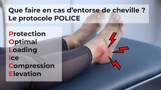 Que faire en cas d’entorse de cheville  Le protocole POLICE [upl. by Dyob]