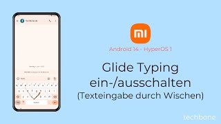 Glide Typing einschalten oder ausschalten  Xiaomi Android 14  HyperOS 1 [upl. by Christan]