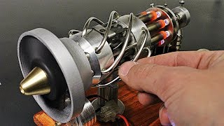 16 Cylinder Gas Powered Stirling Engine [upl. by Aneral]