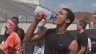 North Texas high school athletes resume twoaday practices amid record heat [upl. by Postman]