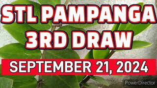 STL PAMPANGA RESULT TODAY 3RD DRAW SEPTEMBER 21 2024 8PM  SATURDAY [upl. by Ruffi700]