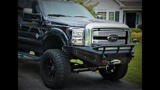 F250 Predator Off Road Bumper and Winch Installation [upl. by Nnylyoj881]