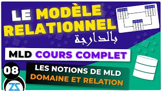 Modèle Relationnel de Données en Darija 08  Définitions et concepts de bases domaine et relation [upl. by Ellegna956]