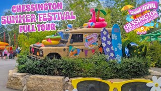 NEW Summer Festival  Full Tour at Chessington World Of Adventures July 2024 4K [upl. by Llevaj]