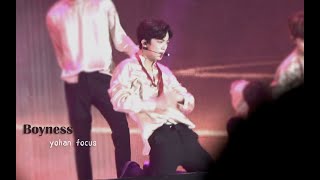 190827 엑스원X1 Showcon 김요한（kimyohan）Boyness 소년미 少年美 직캠 FANCAM FOCUS [upl. by Atteuqcaj787]