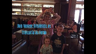 Bon Voyage Breakfast at Trattoria al Forno  Disney World Vlog [upl. by Ilenna]