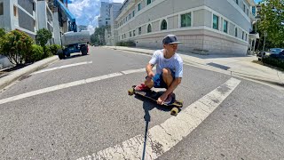 Raw longboard street cruising no editing no music ￼ [upl. by Roselyn]