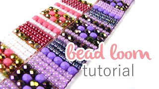 Beading on a Loom  Beginners Bead Weaving [upl. by Annovy]