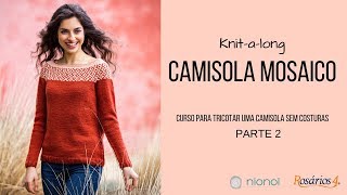 KAL Camisola Mosaico  parte 2 kal mosaico sweater 2nd video [upl. by Ard581]