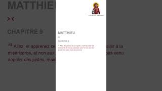 Matthieu 913  Chrétiens spirituality biblestudy jesuschrist jesus bibleverse faith god [upl. by Krysta360]