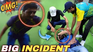 Dangerous Collision 😱 Runner Hits Me Hard 🥶 Indoor Cricket Match [upl. by Sitoeht]