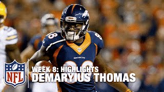 Demaryius Thomas Highlights Week 8  Packers vs Broncos  NFL [upl. by Ennaeirrac187]