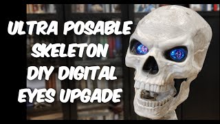 Custom Animated Digital EYES for Home Depot Ultra Posable Skeleton [upl. by Lorin]