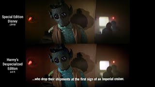 Disney vs Despecialized  ORIGINAL quotMaclunkeyquot Han Greedo Cantina Scene  A New Hope 1977 [upl. by Farland]