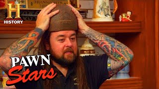 Pawn Stars BIG MONEY for RARE quotONEINAMILLIONquot HELMET Season 17  History [upl. by Notniw]