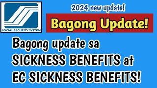 Bagong Update SSS SICKNESS BENEFITS vs EC SICKNESS BENEFITS [upl. by Dnomzed888]