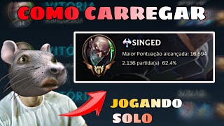 TOP 1 SINGED VÁRIAS SEASON REVELA OS SEGREDOS PRA CARREGAR DE SINGED  WILD RIFT [upl. by Ithsav271]