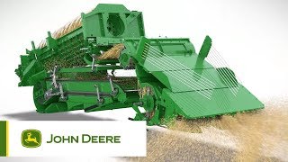 S700  W pełni zautomatyzowany kombajn  przepływ materiału  John Deere [upl. by Inna]