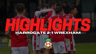 HIGHLIGHTS  Harrogate Town 21 Wrexham [upl. by Zeugirdor]