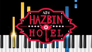 Stayed Gone  Hazbin Hotel  Easy Piano Tutorial [upl. by Ernald]