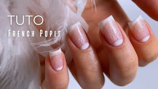 TUTO FRENCH avec POPIT en remplissage GEL  ACRYGEL et nail art lunule [upl. by Toille]