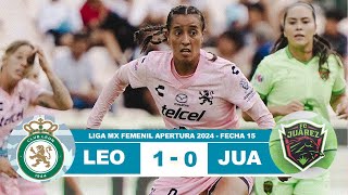 Leon Femenil vs Juarez 10 Resumen Goles 2024 [upl. by Milt501]