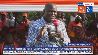 Vihiga DG Kitiezo ENDORSES Sen Osotsi for Governor 2027 Crowd ERRUPTS [upl. by Athalee]