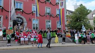 Wiesenfest Klamitz 2022 Auftakt vor dem Rathaus [upl. by Nilam]