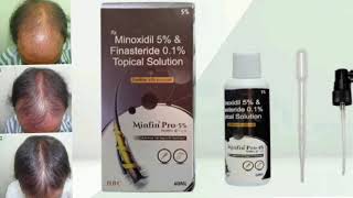 Minfin Pro 5 Topical Solution Minoxidil 5 amp Finasteride 01 Topical Solution [upl. by Nottage411]