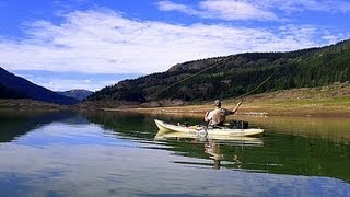 Platoro Reservoir CO  Catching Rainbows and Salmon from Kayaks [upl. by Steere159]