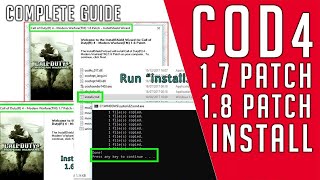 CALL OF DUTY 4 COD 4x 18 Patch Manual Install Download Patch 2022 [upl. by Coriss]