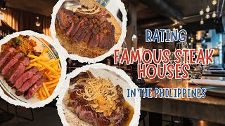 Rating the famous steak places in the Philippines [upl. by Etireuqram238]