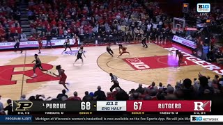 1 Purdue vs Rutgers INSANE Ending  2021 College Basketball [upl. by Bennet151]