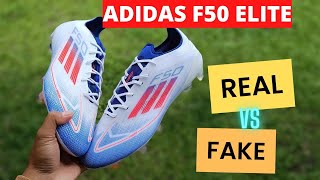 COMPARE ADIDAS F50 ELITE  ORIGINAL AND FAKE [upl. by Elata810]