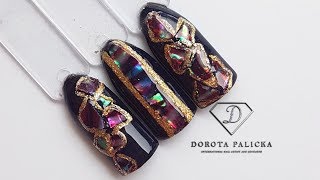 30 Abalone Shell nail art tutorial shell nails [upl. by Benedix255]