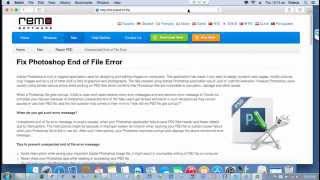 How to Fix Photoshop Unexpected End of File Error [upl. by Yeleen]