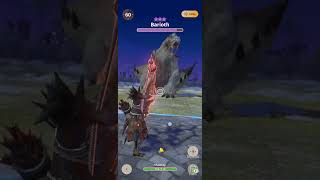 Monster Hunter Now  Bow gameplay vs 8 Barioth [upl. by Ainatnas]