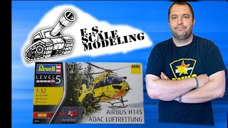 Revell Airbus H145 ADAC Rettungshubschrauber in 132 Unboxing [upl. by Yniatirb801]