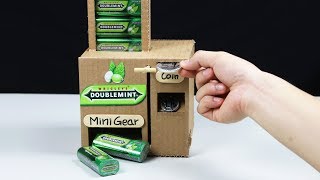 Wow Amazing DOUBLEMINT Vending Machine by Chocolate Coin  DIY [upl. by Jermayne]