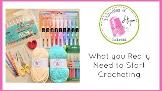 CROCHET What You REALLY Need to Start Crocheting [upl. by Oiratnom569]