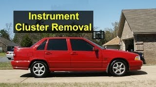 Instrument cluster removal Volvo S70 V70 XC70  VOTD [upl. by Wini139]