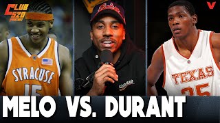 Jeff Teague debates Kevin Durant vs Carmelo Anthony for BEST oneanddone player  Club 520 Podcast [upl. by Nylaehs796]