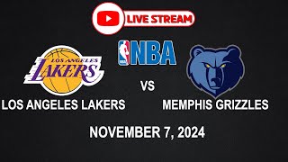 NBA LIVE LAKERS vs MEMPHIS  NBA REGULAR SEASON  November 7 2024  NBA2K24 Simulation Only [upl. by Corabel]