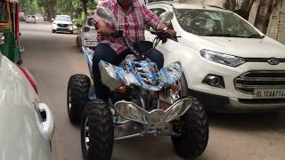 ATV Quad Bike Riding in INDIA  200cc ATV Review amp specifications  200cc Cheapest ATV in India 2019 [upl. by Leonsis]